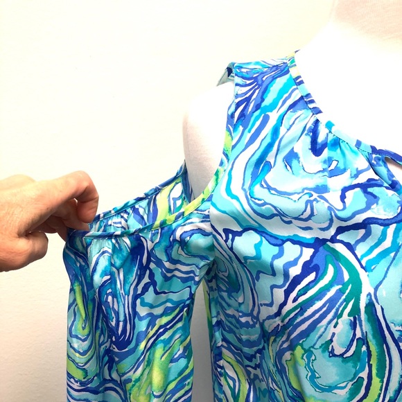 Lilly Pulitzer Cold Shoulder Blouse - Picture 3 of 5